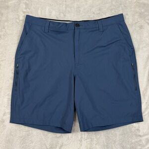 Orvis Tech Shorts Mens 40x8 Blue Performance Zip Pockets Comfort Hiking Trail